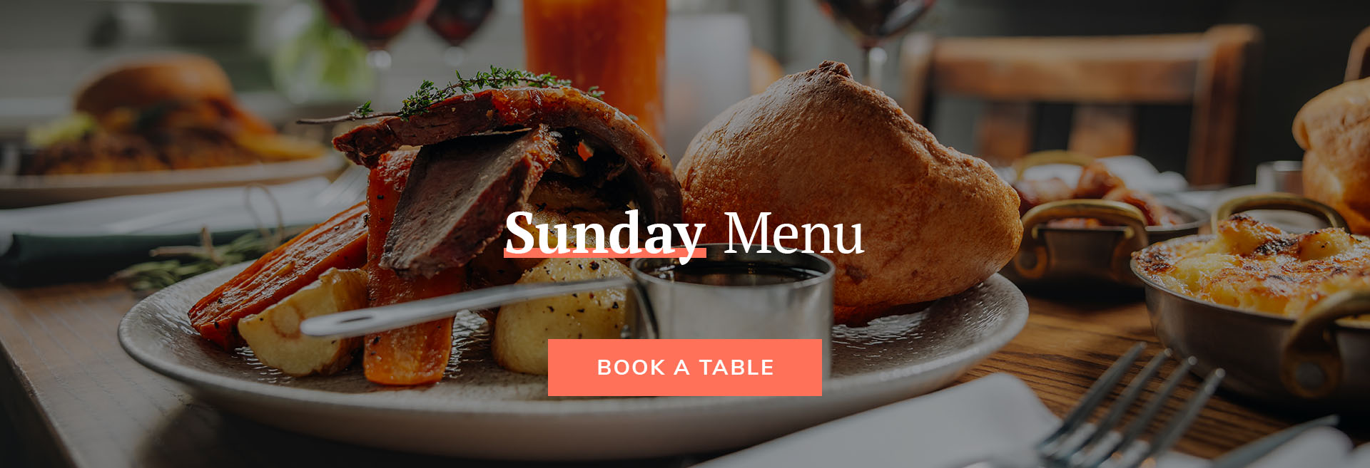 Sunday Menu at TOOTING TAVERN